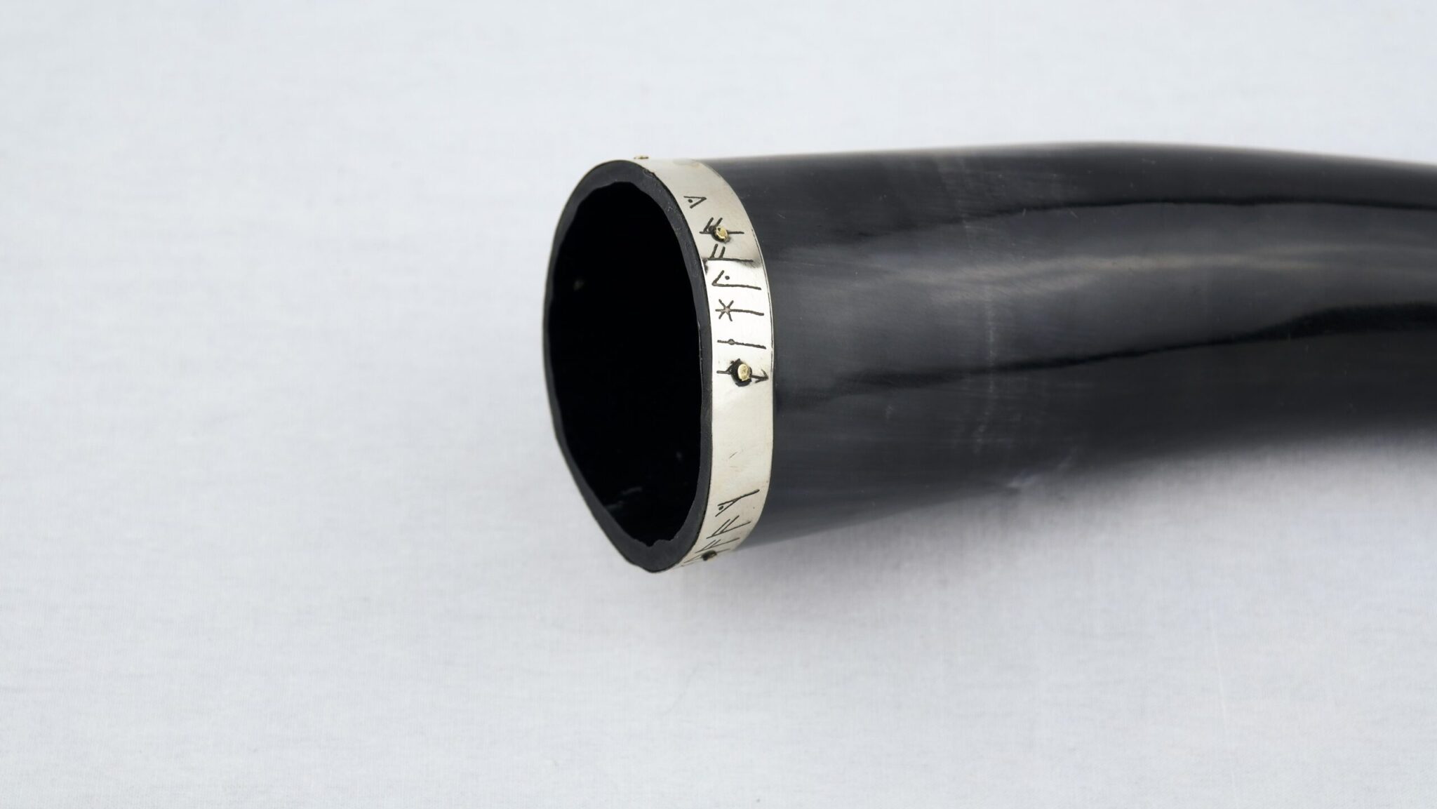Natural Horn Viking Runes Horn - Image 2