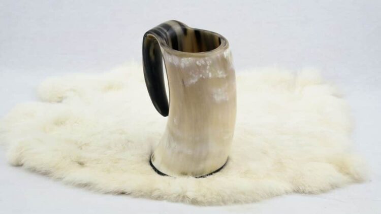 Genuine Natural Horn Drinking Tankard - Image 6