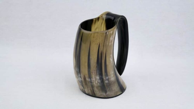 Genuine Natural Horn Drinking Tankard - Image 9