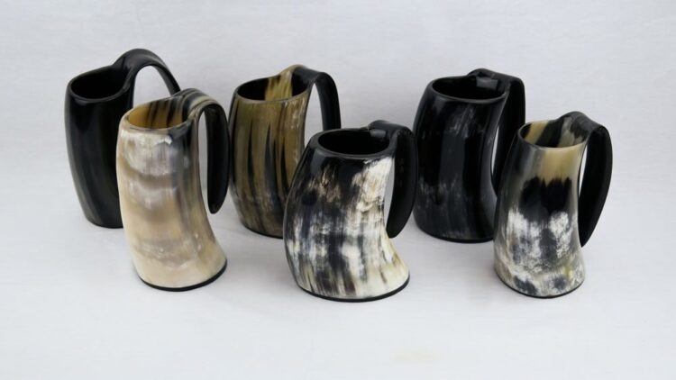 Genuine Natural Horn Drinking Tankard - Image 7