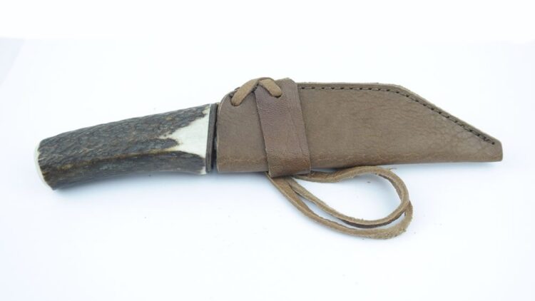 Small Scramsax, Genuine Stag Handle, Stainless Steel Blade - Image 2