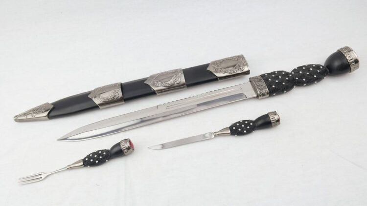 Scottish Dirk with Knife and Fork