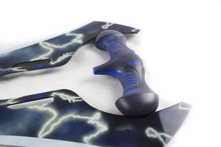 Double Bladed Sword in Metal (Storm) - Image 2