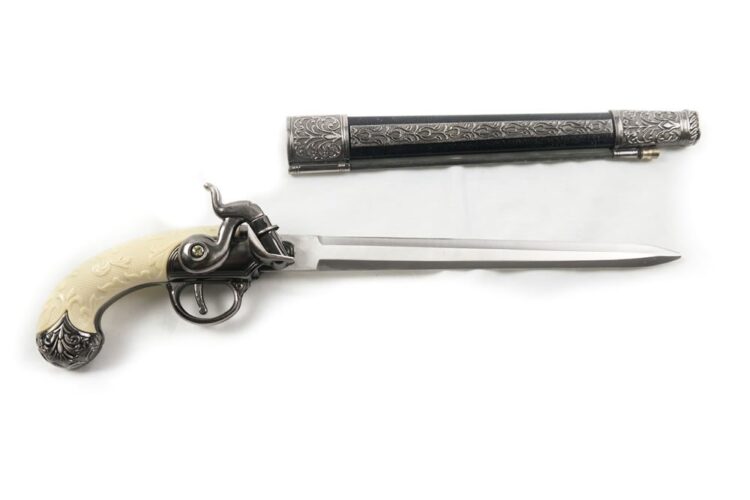 1775 French Flintlock Knife Gun - Image 3