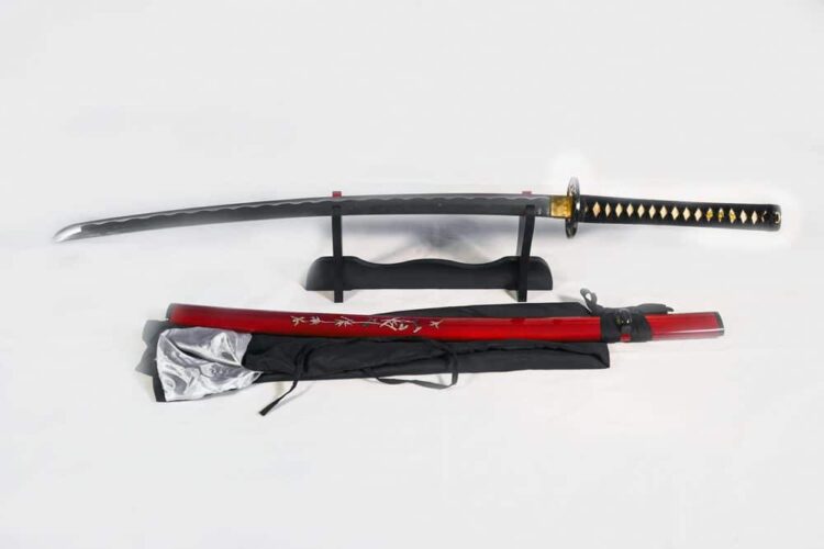 'Shogun's Red Rage' Katana with 1095 Makuri Lamination