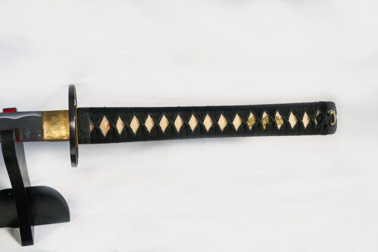'Shogun's Red Rage' Katana with 1095 Makuri Lamination - Image 5