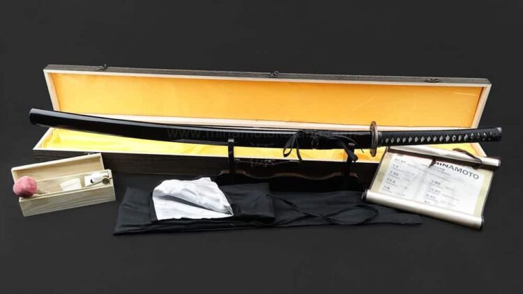 'Warriors Demise' Katana in 1095 Clay Tempered Folded Steel - Image 4