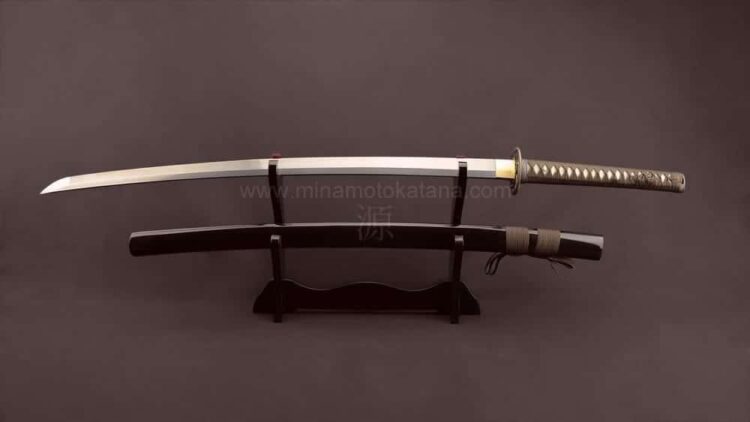 'Warriors Demise' Katana in Clay Tempered Damascus - Image 6