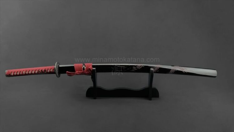 'Ascending Dragon Red' Hand Forged Katana