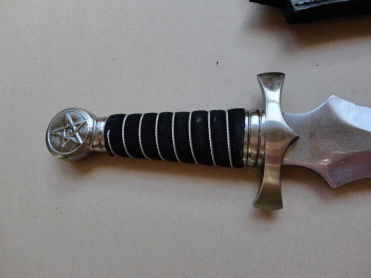 Athame with silver wrap - Image 3