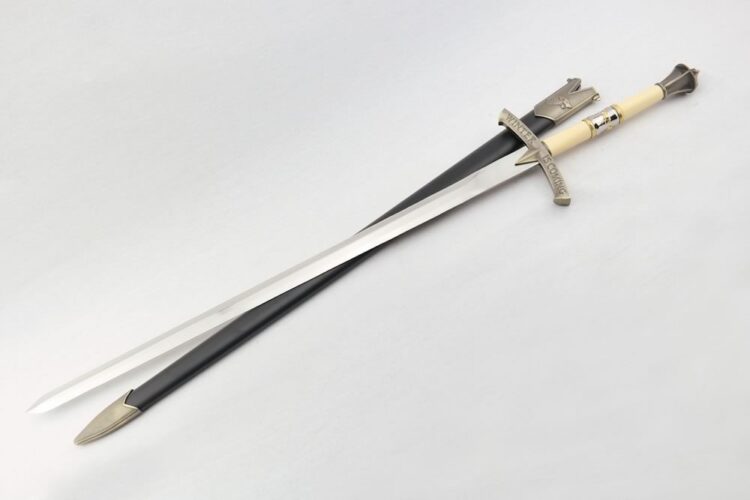 Stark Ice Sword (Book) in Damascus + Scabbard - Image 2