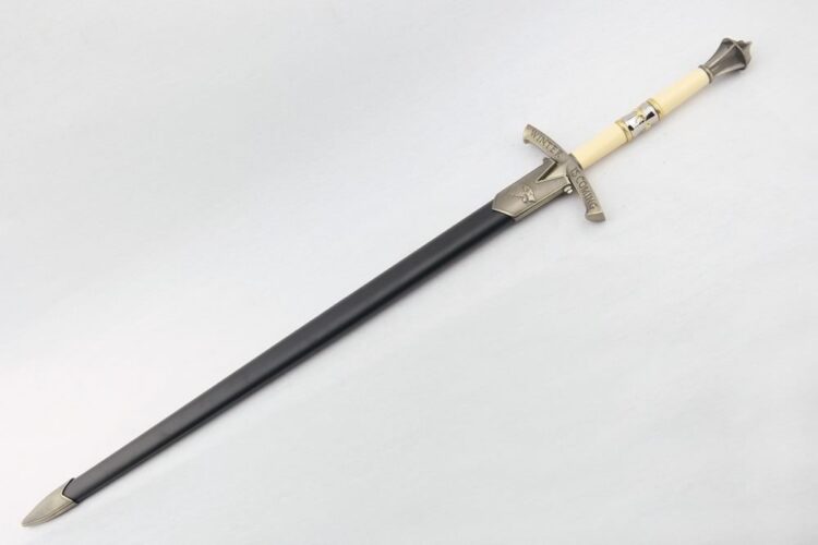 Stark Ice Sword (Book) in Damascus + Scabbard - Image 3