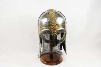 Viking Anglo Saxon Helmet with Chainmail