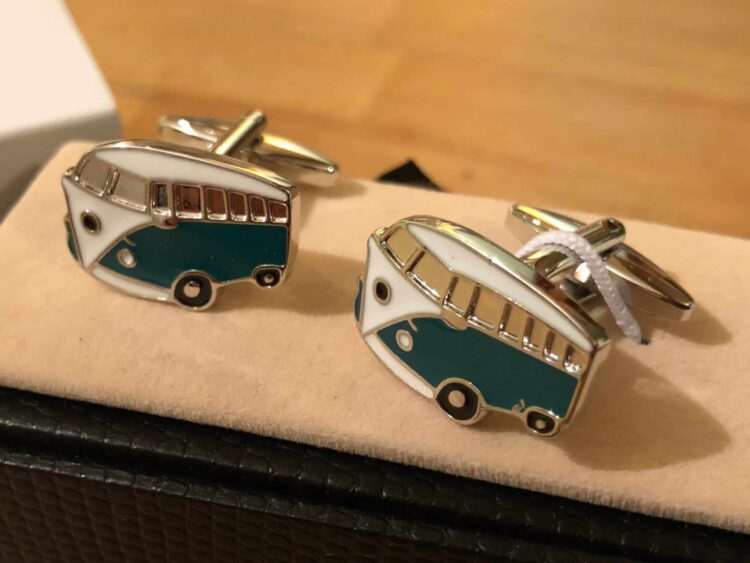 Cufflink Pair in Box Camper Van