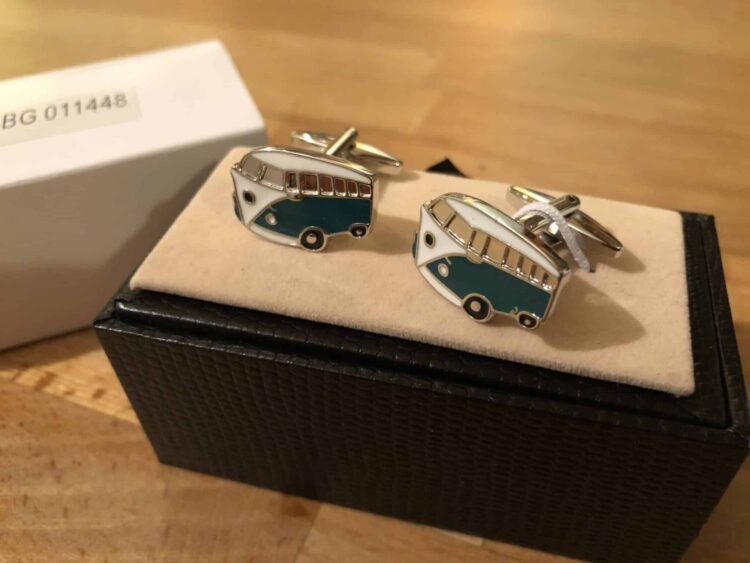 Cufflink Pair in Box Camper Van - Image 2