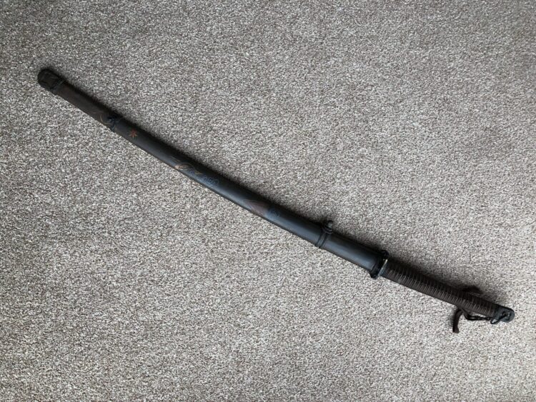 Antiqued 2nd WW Damascus Steel Japanese Officers Katana