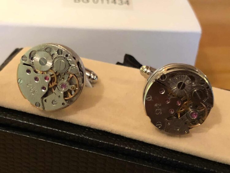 Cufflink Pair in Box Time