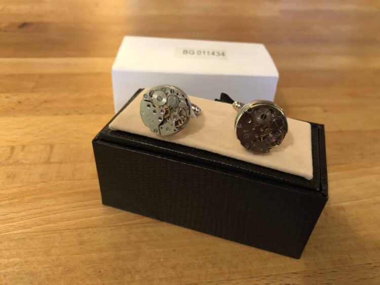 Cufflink Pair in Box Time - Image 2