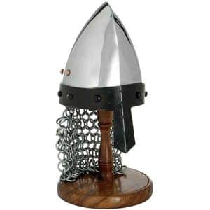 Mini Norman/saxon Helmet On Stand