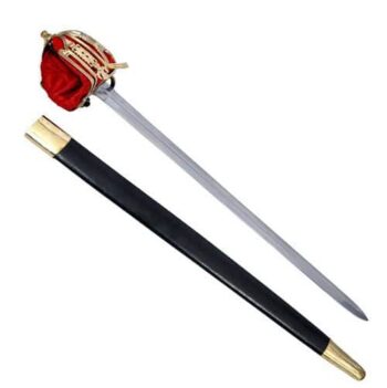 Battle Ready Basket Hilt (Leather Scabbard - Standard Temper)