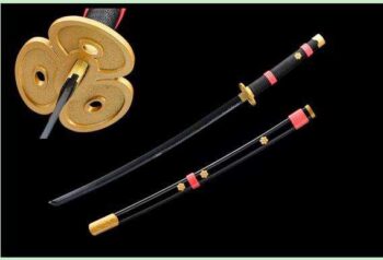 Metal Black with Orange Katana