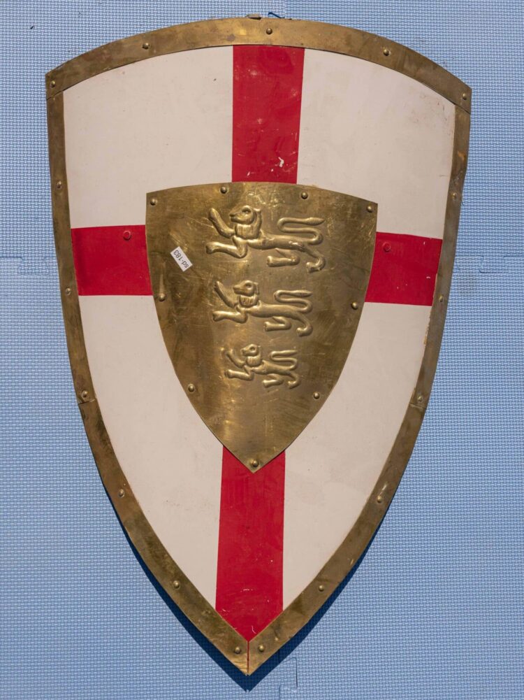 English Crusader Shield Metal